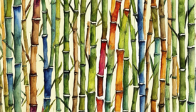 Farbige Bambusröhren KI/12821204