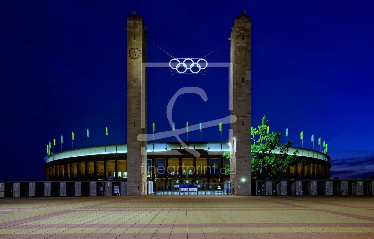 Bild-Nr.: 10170549 Olympiastadion Berlin in der Nacht /von öffentl. Platz (Panoramafreiheit) erstellt von Ina  Penning