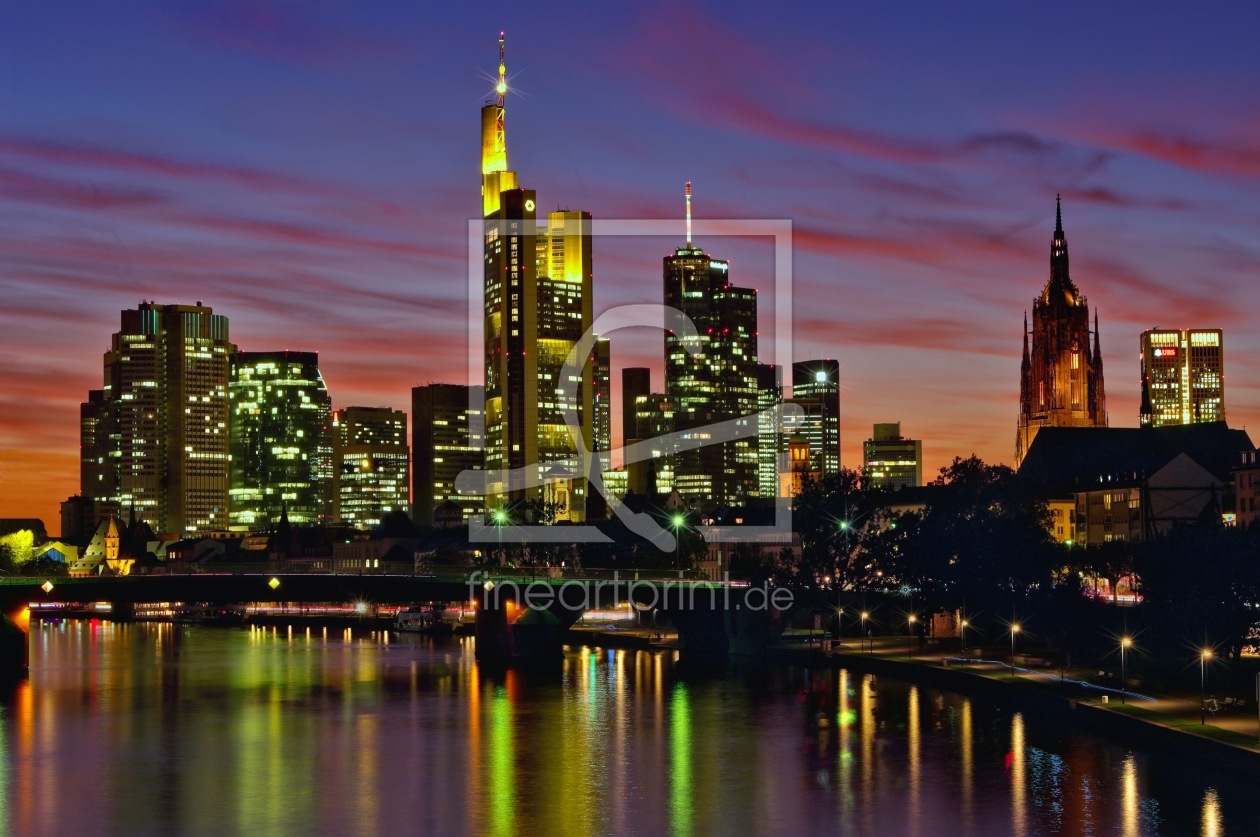 Bild-Nr.: 10279991 Frankfurt Skyline zur blauen Stunde erstellt von Ina  Penning