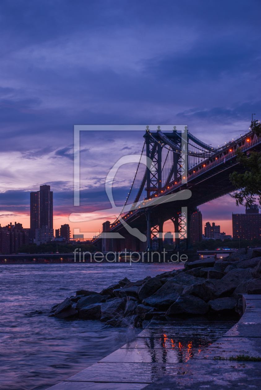 Bild-Nr.: 10569490 NYC:Manhattan Bridge bei Nacht II erstellt von hannes cmarits