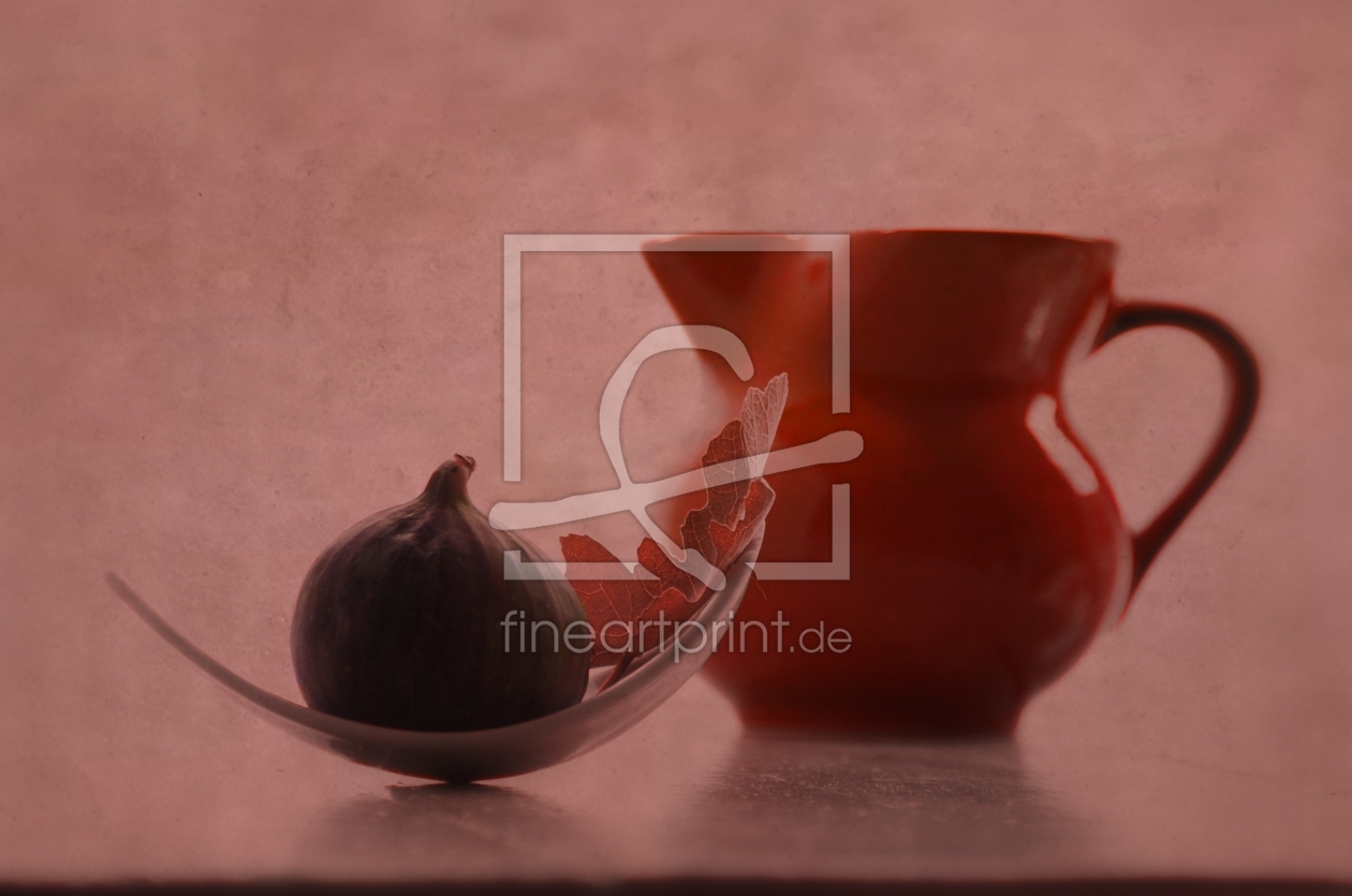 Bild-Nr.: 10648988 Pot rouge avec feuille de vigne erstellt von Tanja Riedel