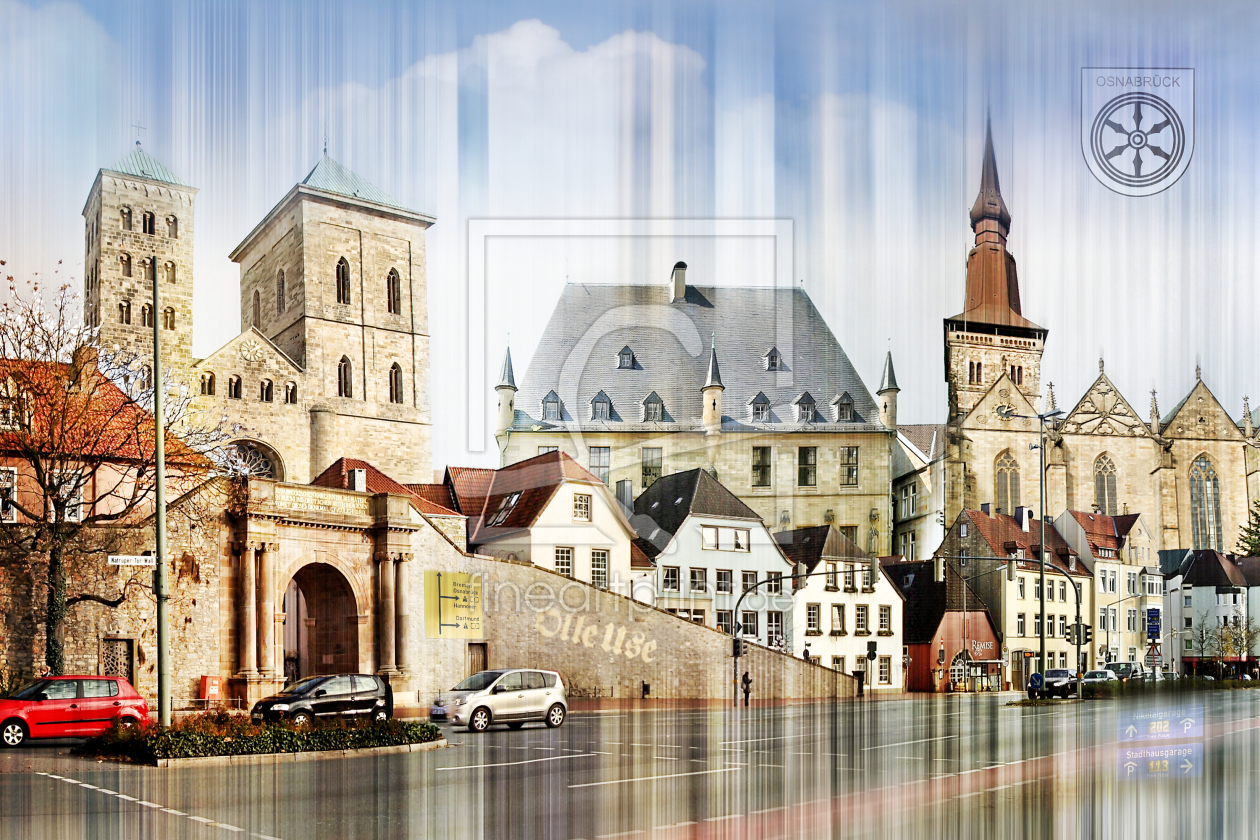 Bild-Nr.: 10768531 Osnabrück Stadtansicht Collage 01 erstellt von Galerie-Fotoeffekt