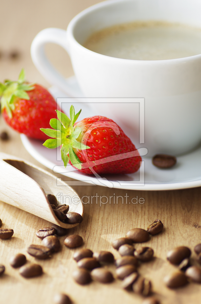 Bild-Nr.: 10925543 Kaffee Genuss mit frischen Erdbeeren erstellt von Tanja Riedel