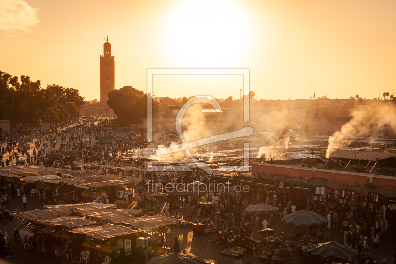 Bild-Nr.: 11223552 Sonnenuntergang über Marrakesch erstellt von janschuler
