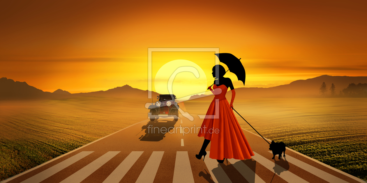 Bild-Nr.: 11403815 Lady in red aus der Serie: Women on the road erstellt von Mausopardia