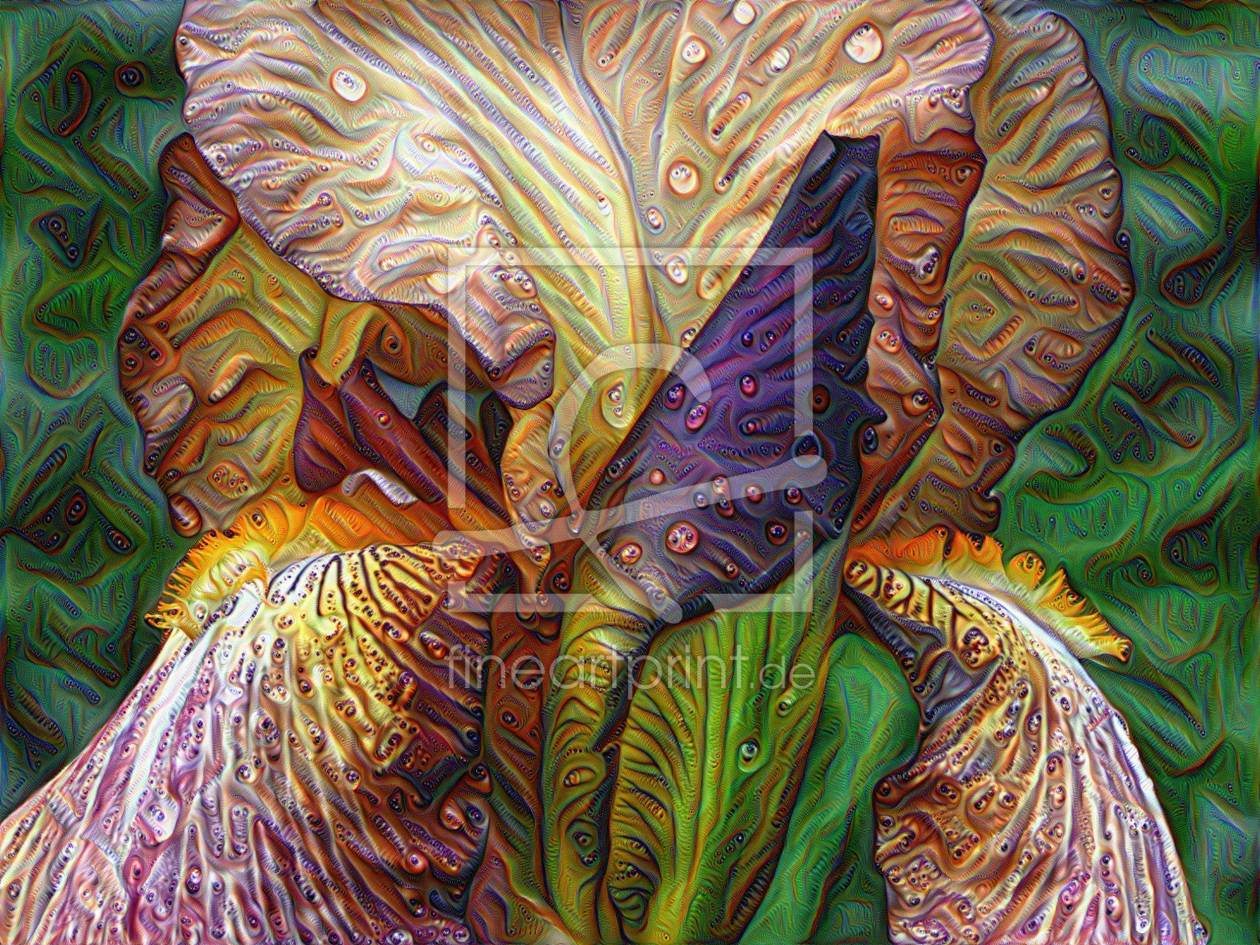 Bild-Nr.: 11561904 DeepDream Flowers, Iris erstellt von Schroeer-Ralf