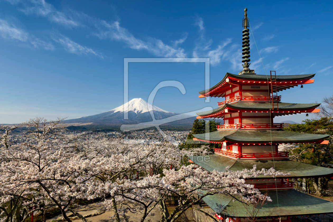 Bild-Nr.: 11711378 Mt Fuji und Sakura in Japan erstellt von Mapics