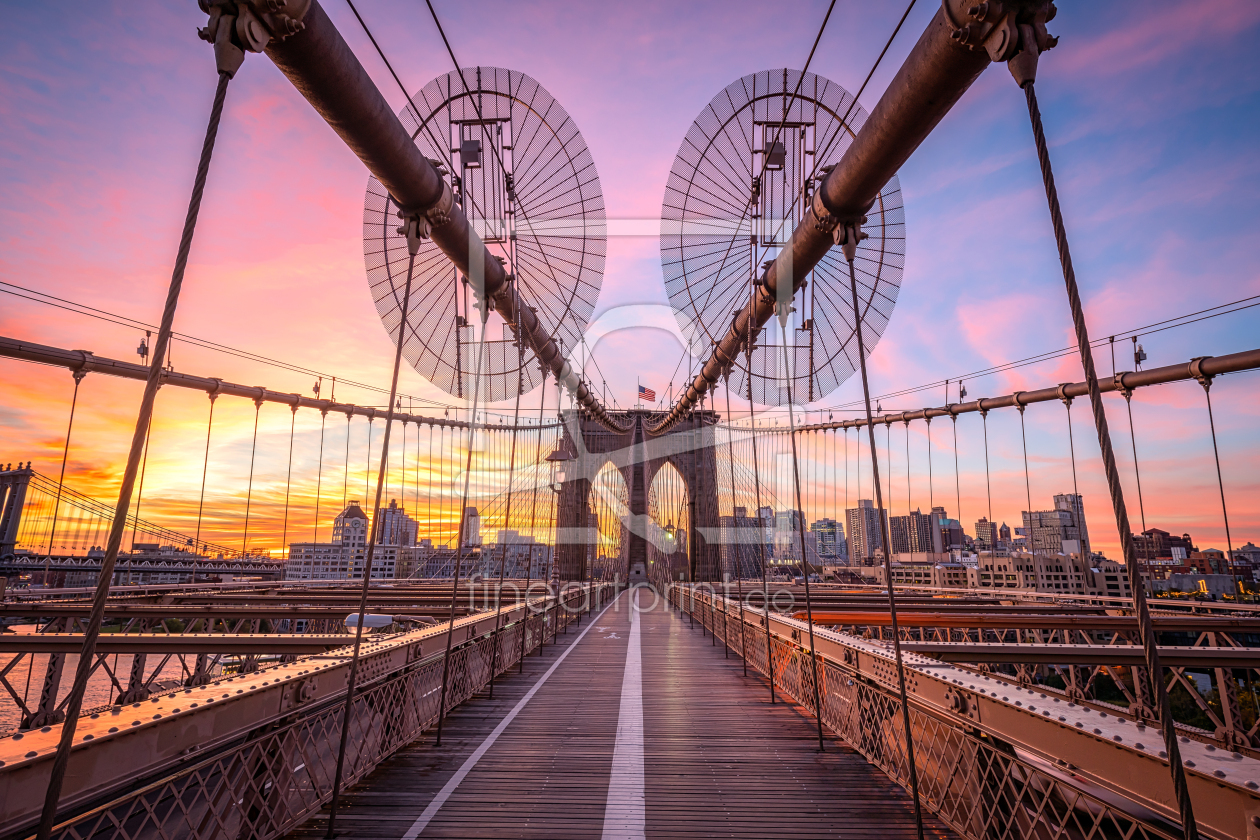 Bild-Nr.: 12013212 Brooklyn Bridge in New York City erstellt von eyetronic