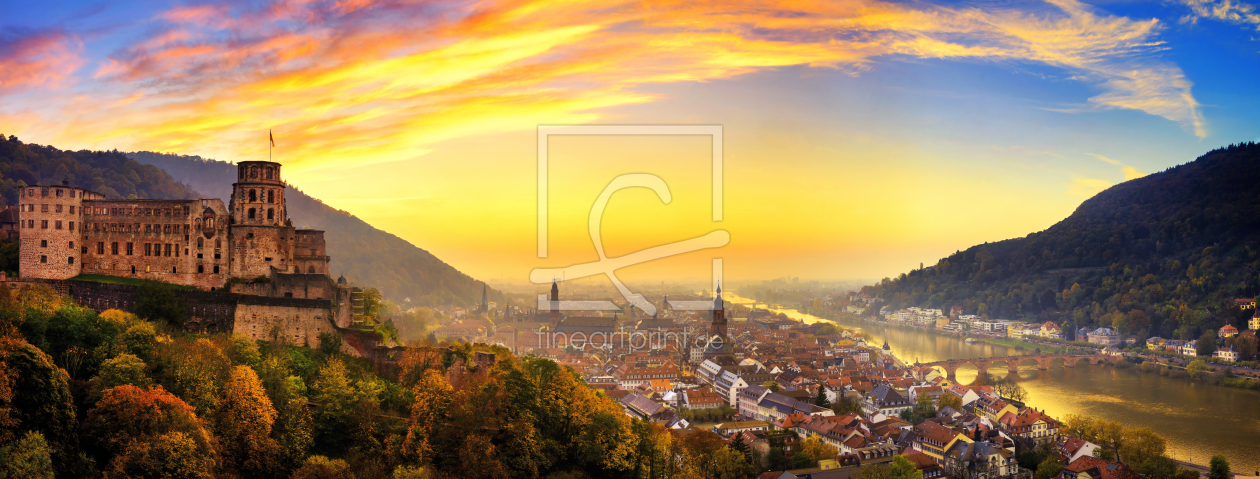 Bild-Nr.: 12053083 Sonnenuntergang über Heidelberg erstellt von Smileus