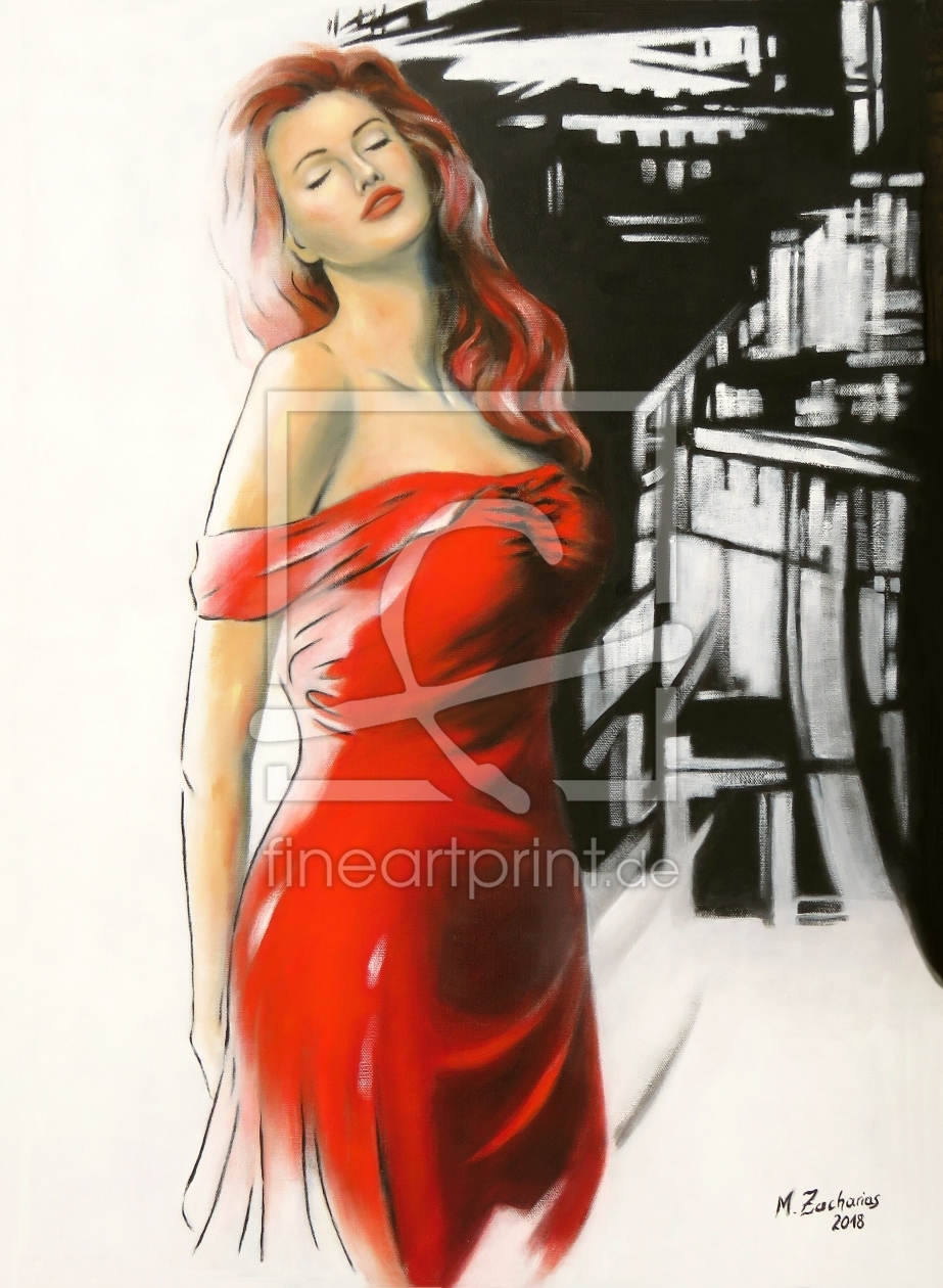 Bild-Nr.: 12059311 Schöne Frau im roten Kleid erstellt von Marita Zacharias