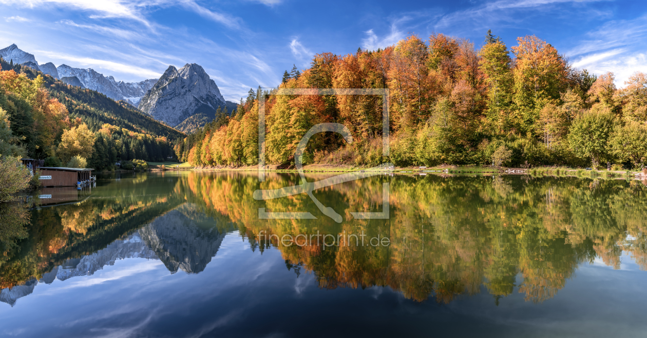 Bild-Nr.: 12114796 Herbst am Riessersee in Bayern erstellt von Achim Thomae