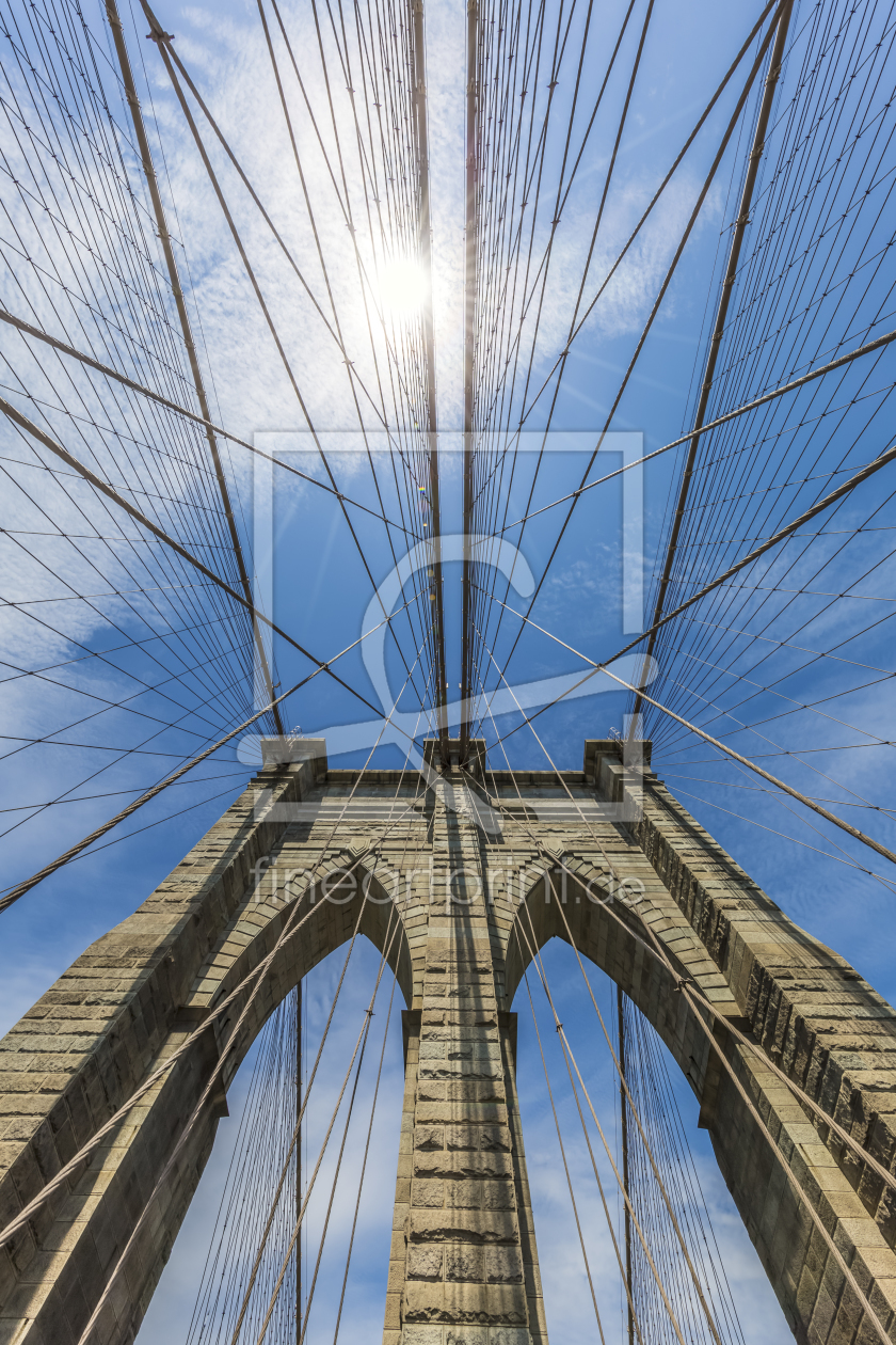 Bild-Nr.: 12133997 NEW YORK CITY Brooklyn Bridge im Detail  erstellt von Melanie Viola