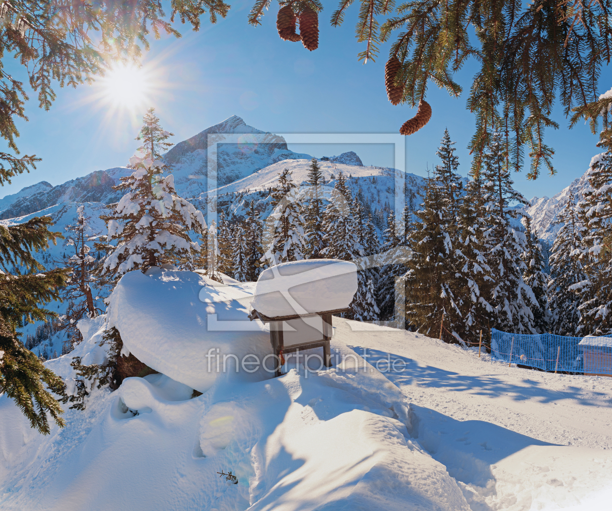 Bild-Nr.: 12158659 Skigebiet Kreuzeck Alpspitze im Winter erstellt von SusaZoom