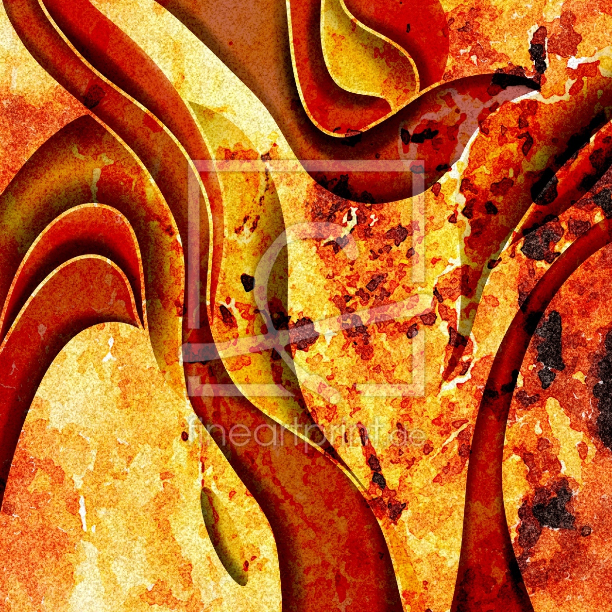 Bild-Nr.: 12159747 Abstrakte Malerei Lodernde Flamme erstellt von Patricia Piotrak