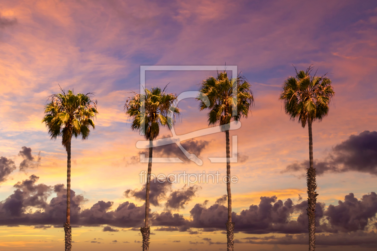 Bild-Nr.: 12160607 Sonnenuntergang mit Palmen  erstellt von Melanie Viola