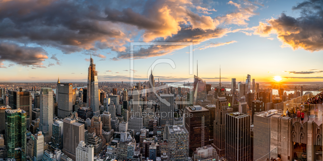 Bild-Nr.: 12170719 Manhattan Skyline bei Sonnenuntergang erstellt von eyetronic