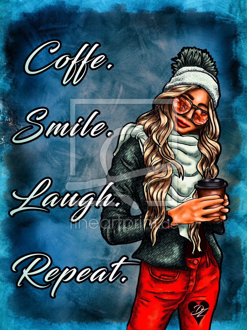 Bild-Nr.: 12171544 Coffee Smile Love Repeat erstellt von Bambis-Art