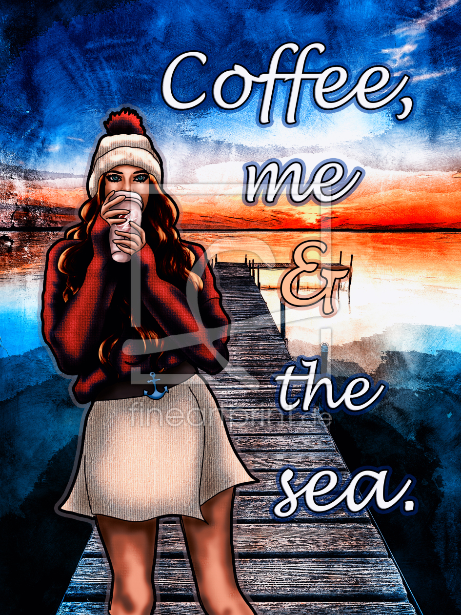 Bild-Nr.: 12171548 Coffe Me and the sea erstellt von Bambis-Art