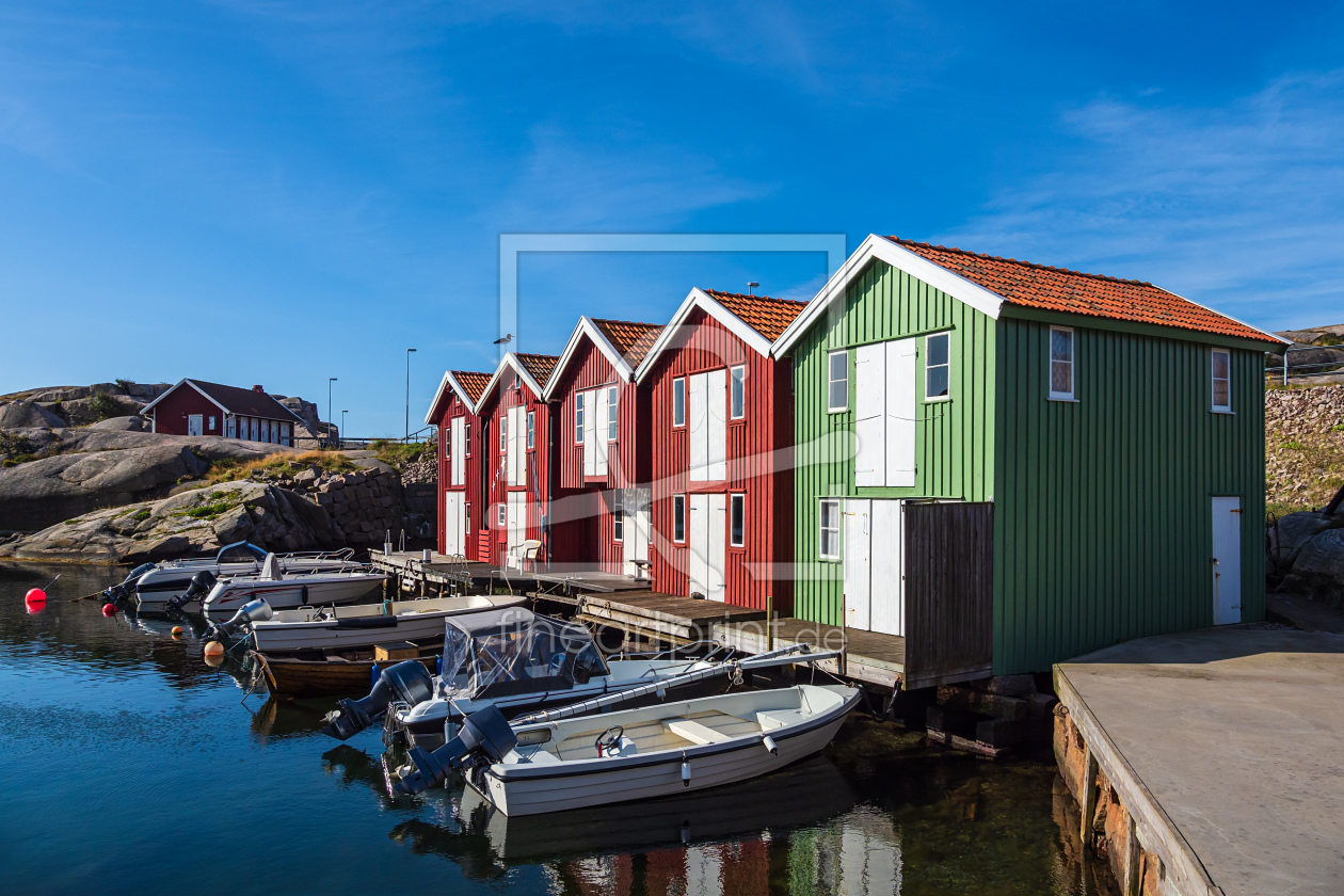 Bild-Nr.: 12171728 Blick auf den Ort Smögen in Schweden erstellt von Rico Ködder