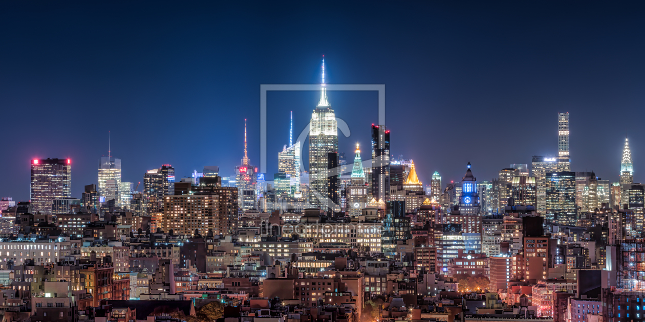 Bild-Nr.: 12172079 New York City Skyline bei Nacht erstellt von eyetronic