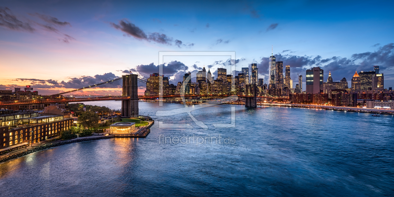 Bild-Nr.: 12172264 Brooklyn Bridge bei Sonnenuntergang erstellt von eyetronic