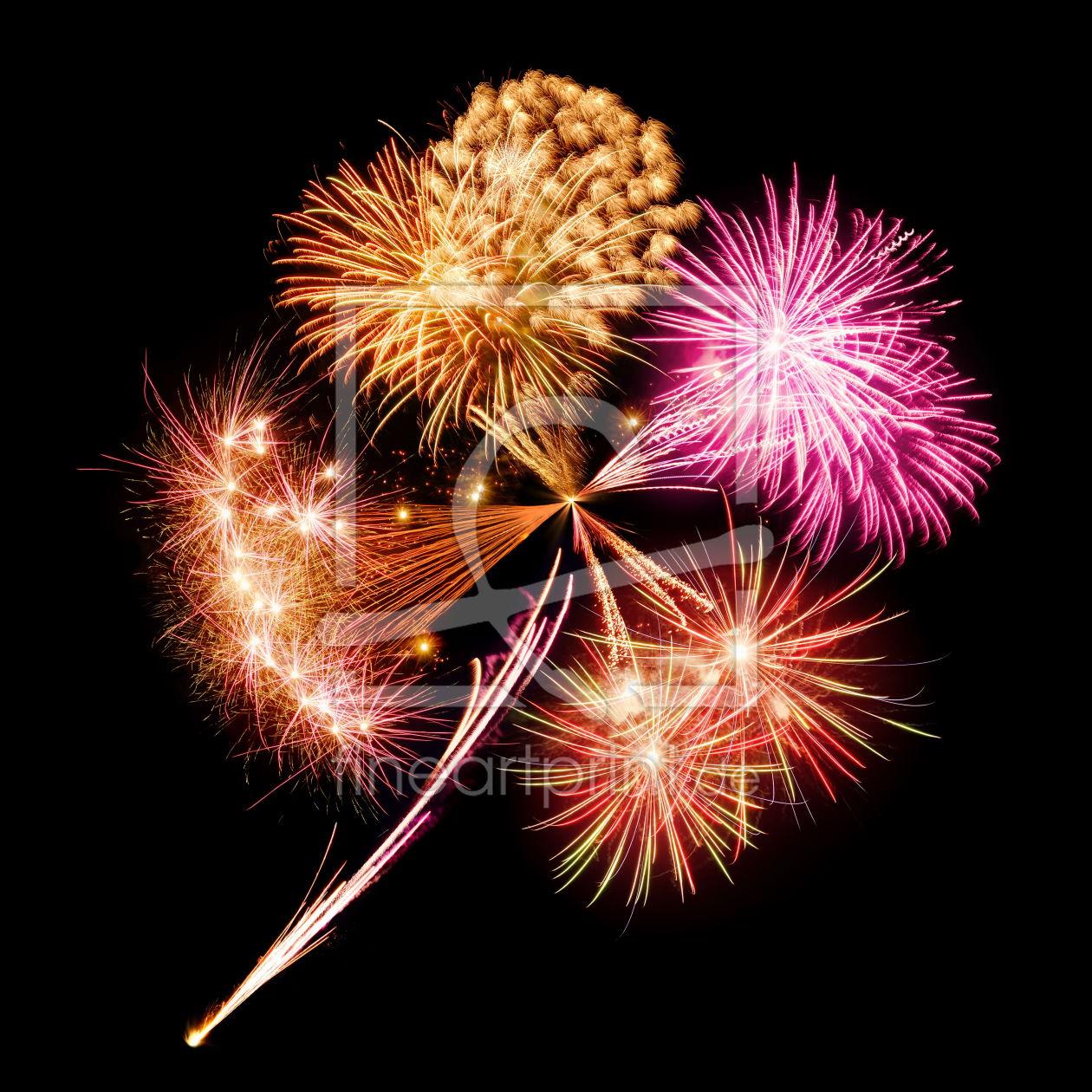 Bild-Nr.: 12173985 Feuerwerk in Form eines Kleeblatts erstellt von Smileus