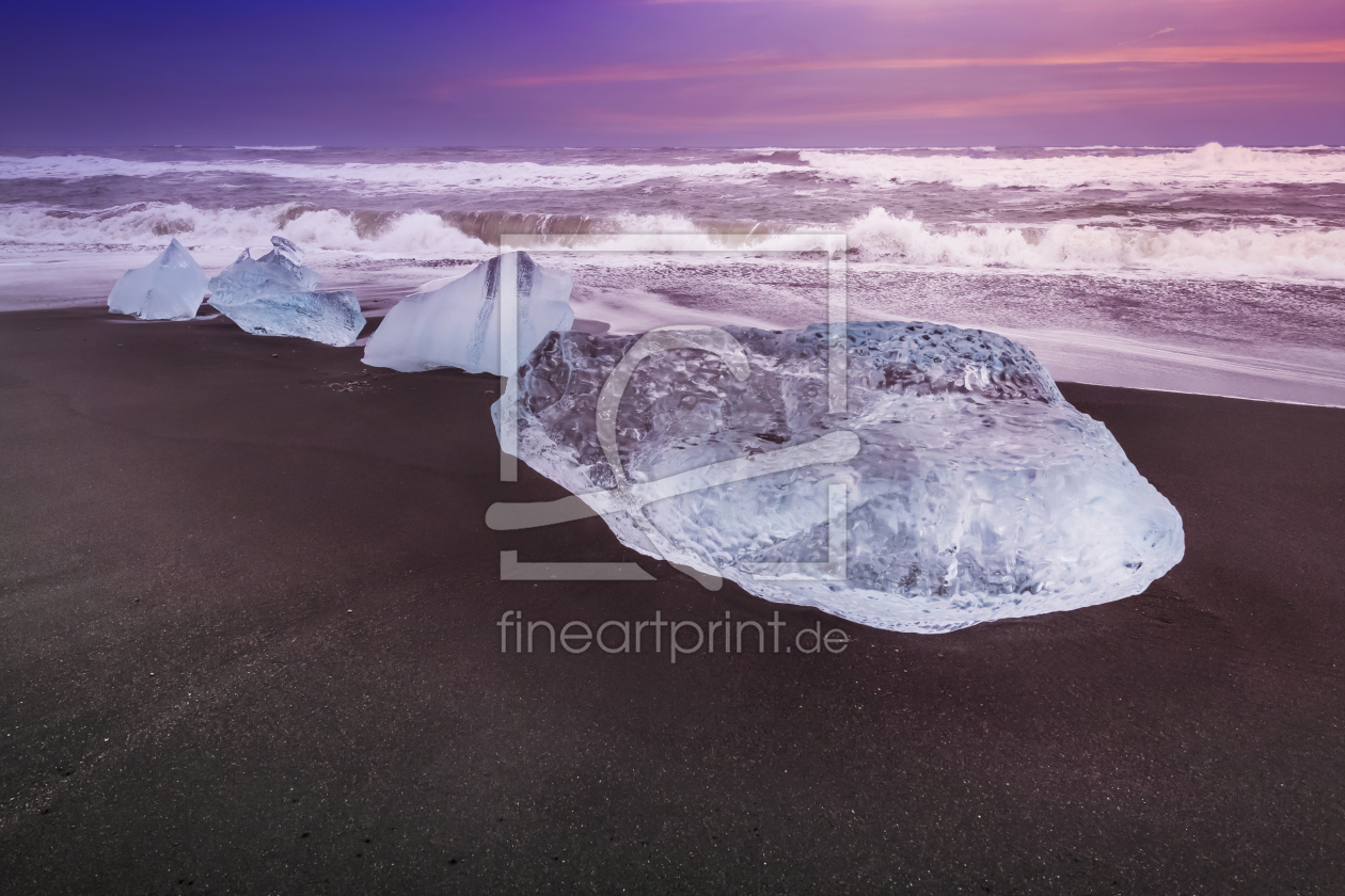 Bild-Nr.: 12182718 ISLAND Eisbrocken an der Küste  erstellt von Melanie Viola