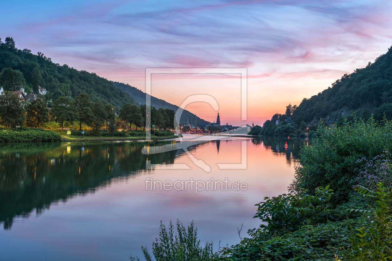 Bild-Nr.: 12227910 Neckartal bei Sonnenuntergang erstellt von eyetronic
