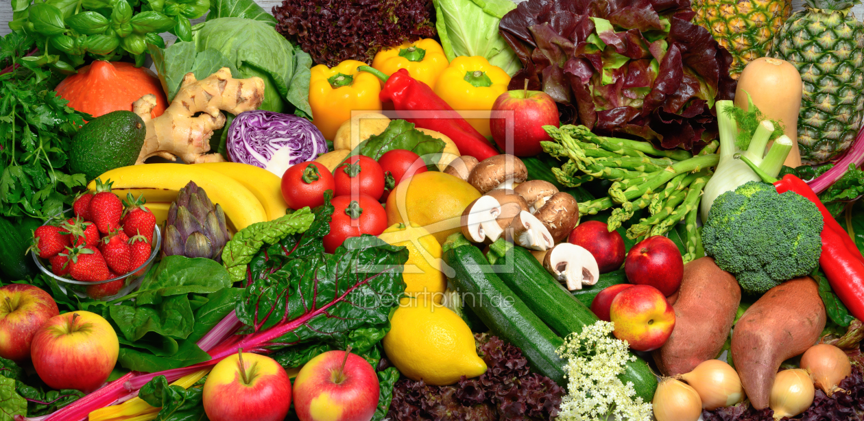 Bild-Nr.: 12227949 Farbenfrohe gesundes Gemüse und Obst erstellt von Smileus