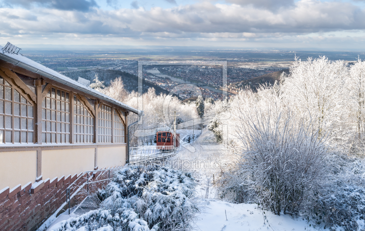 Bild-Nr.: 12228839 Blick vom Königstuhl auf Heidelberg im Winter erstellt von eyetronic