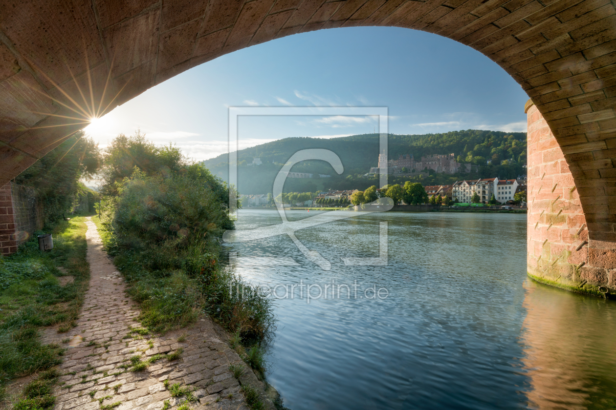 Bild-Nr.: 12229266 Sonnenaufgang an der Alten Brücke in Heidelberg erstellt von eyetronic