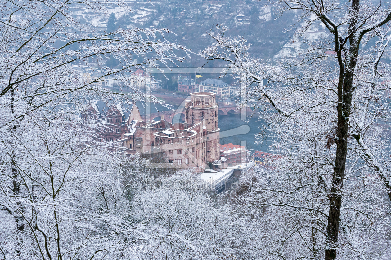 Bild-Nr.: 12229583 Heidelberger Schloss im Winter erstellt von eyetronic