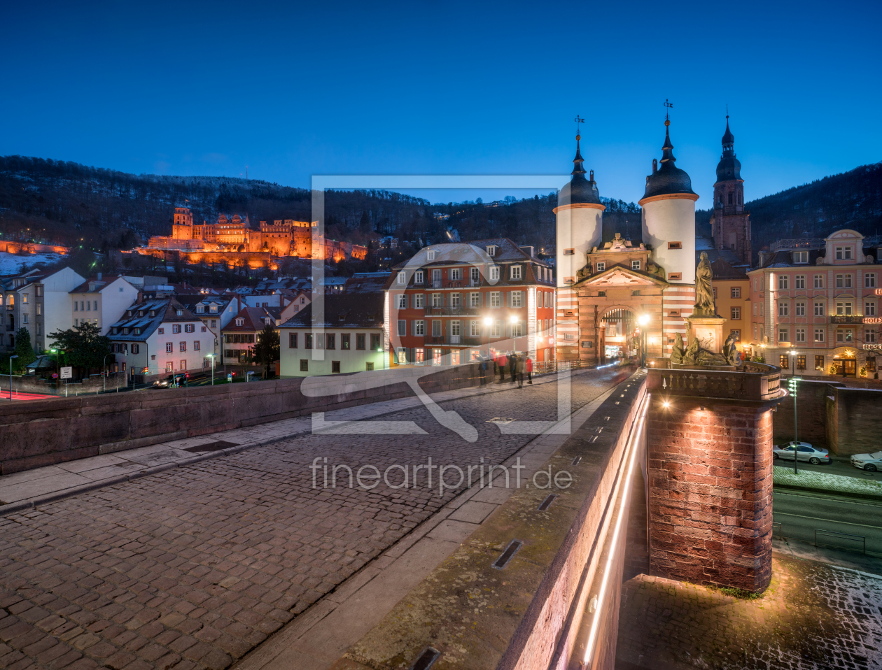 Bild-Nr.: 12230067 Alte Brücke und Schloss in Heidelberg erstellt von eyetronic