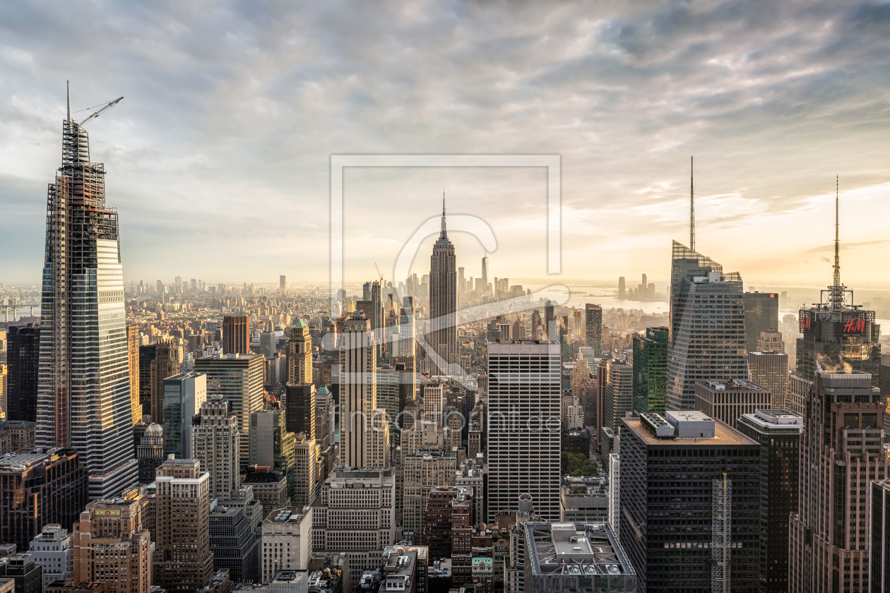 Bild-Nr.: 12354265 Manhattan Skyline bei Sonnenuntergang erstellt von eyetronic