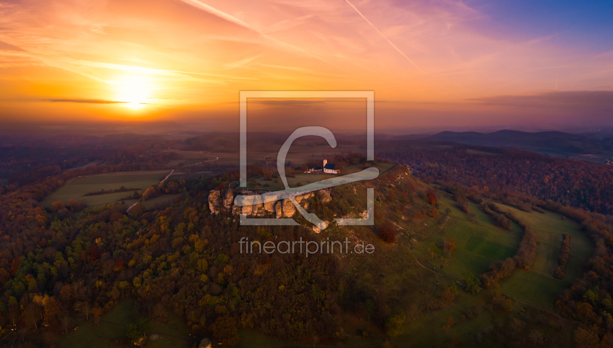 Bild-Nr.: 12357003 Luftaufnahme des Staffelbergs beim Sonnenuntergang erstellt von raphotography88