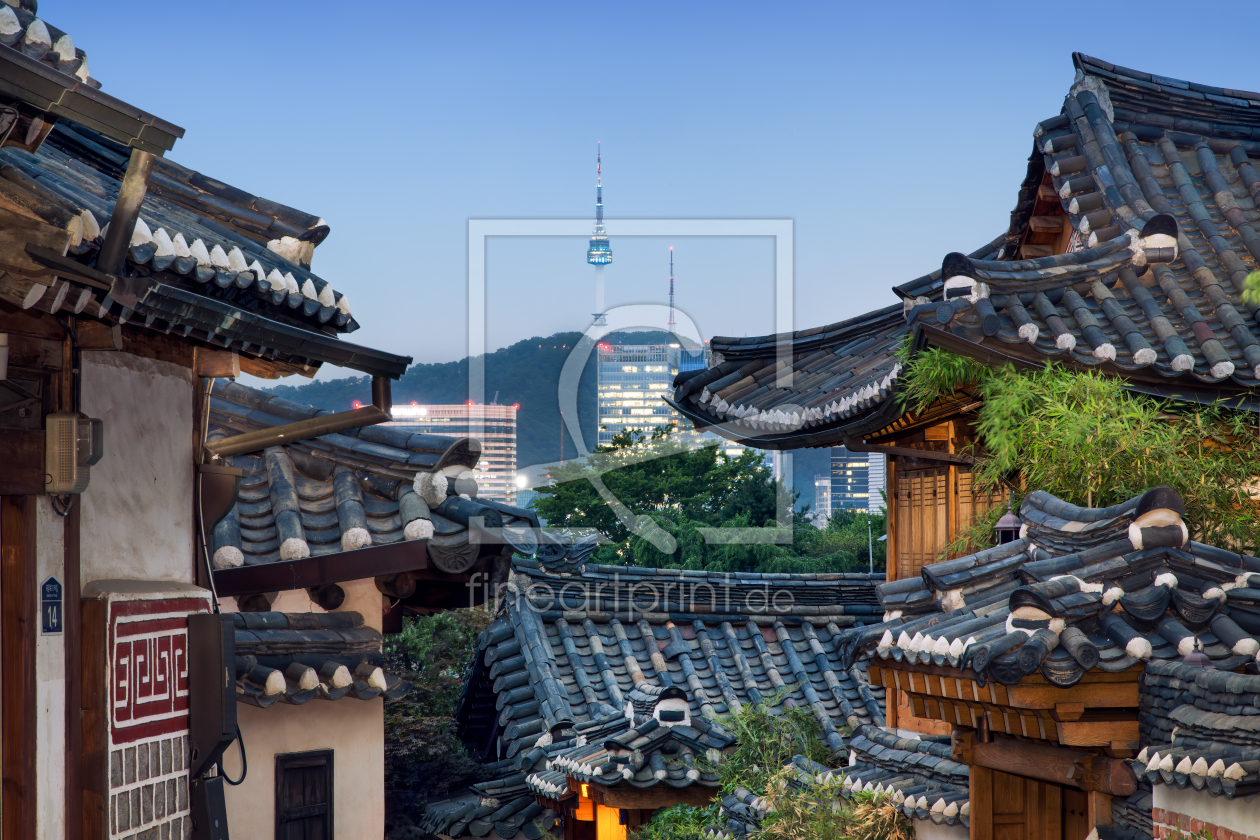 Bild-Nr.: 12357368 Bukchon Hanok Village in Seoul erstellt von eyetronic