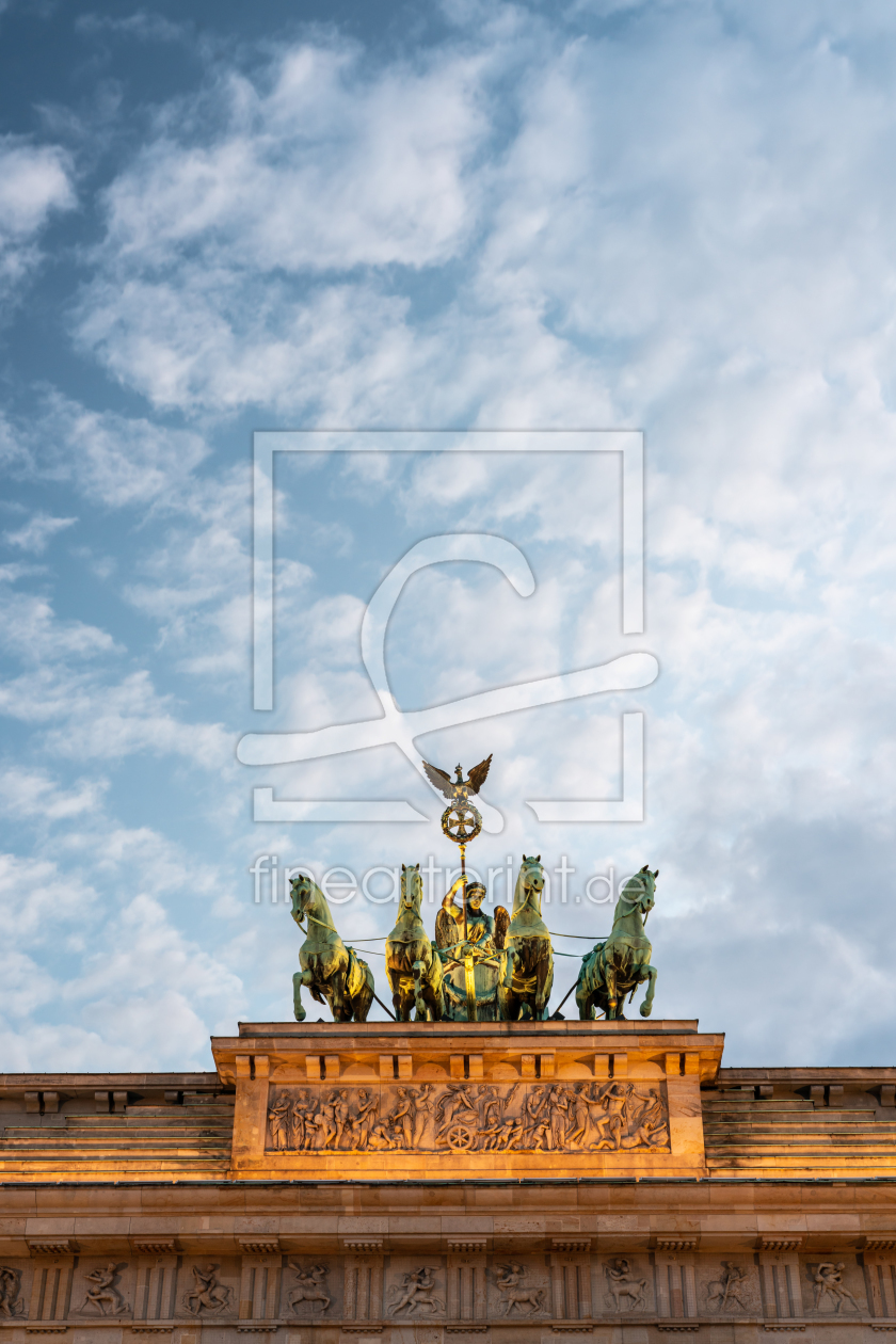Bild-Nr.: 12358976 Quadriga Statue auf dem Brandenburger Tor erstellt von eyetronic