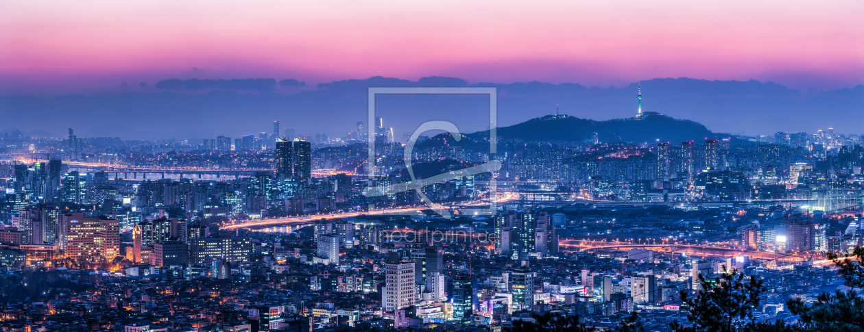 Bild-Nr.: 12359743 Seoul Stadtansicht bei Nacht erstellt von eyetronic