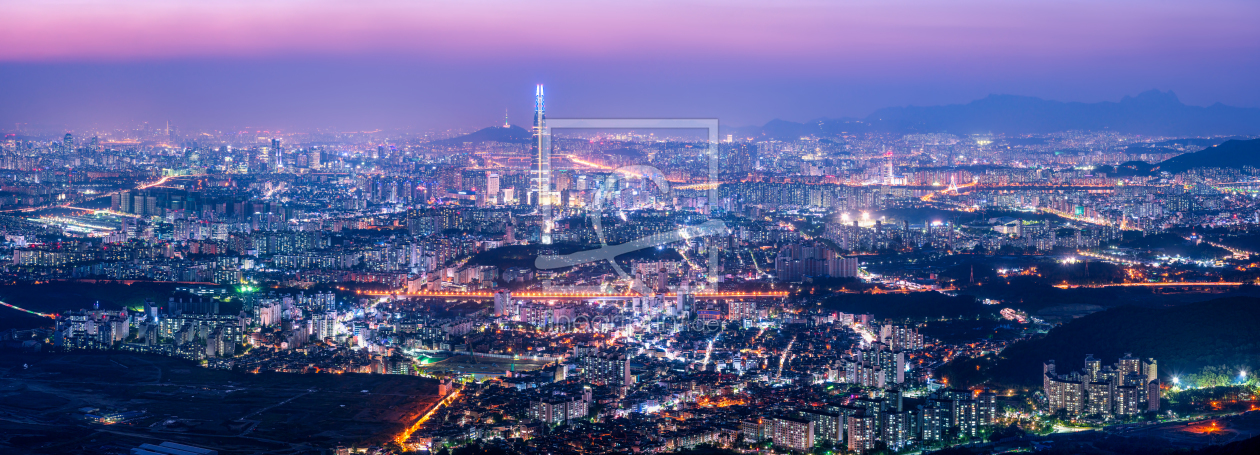 Bild-Nr.: 12360497 Seoul Stadtansicht bei Nacht erstellt von eyetronic