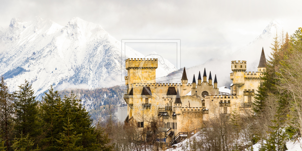 Bild-Nr.: 12378178 Märchenschloss in den Alpen erstellt von wompus