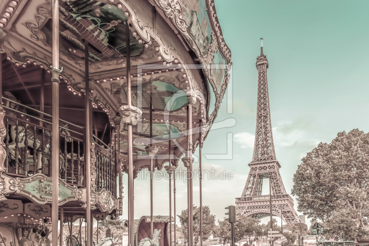 Bild-Nr.: 12381430 Typisch Paris - urbaner Vintage-Stil erstellt von Melanie Viola