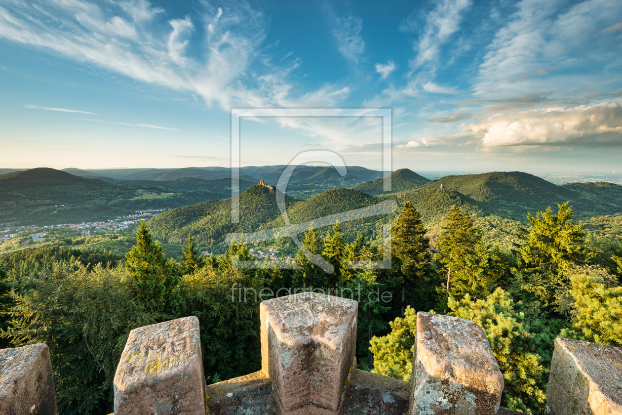 Bild-Nr.: 12389649 Blick vom Rehbergturm im Pfälzerwald erstellt von Michael Valjak