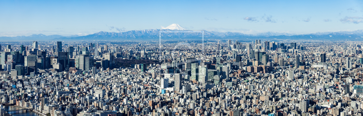 Bild-Nr.: 12392461 Tokyo Skyline Panorama mit Berg Fuji erstellt von eyetronic