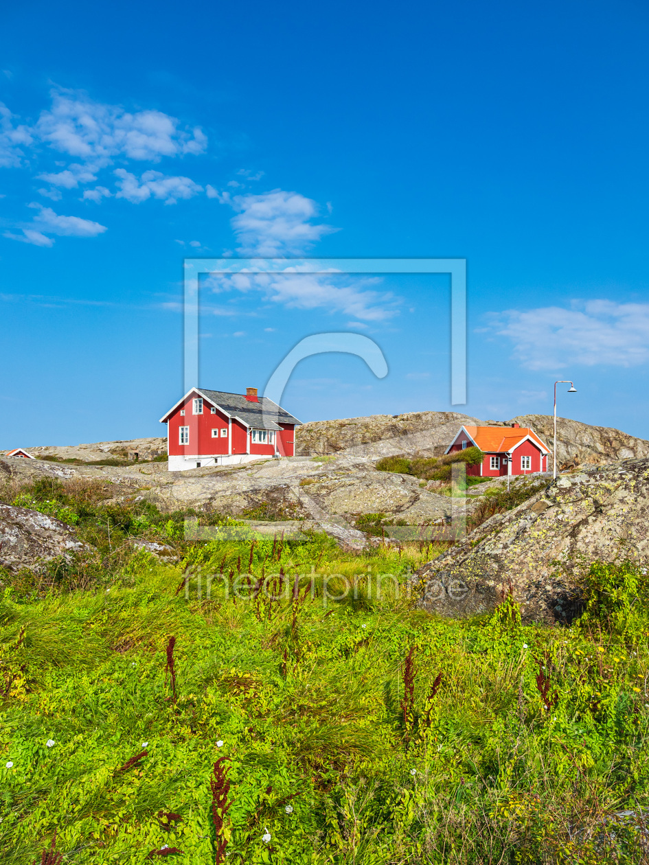 Bild-Nr.: 12393479 Häuser auf den Wetterinseln in Schweden erstellt von Rico Ködder