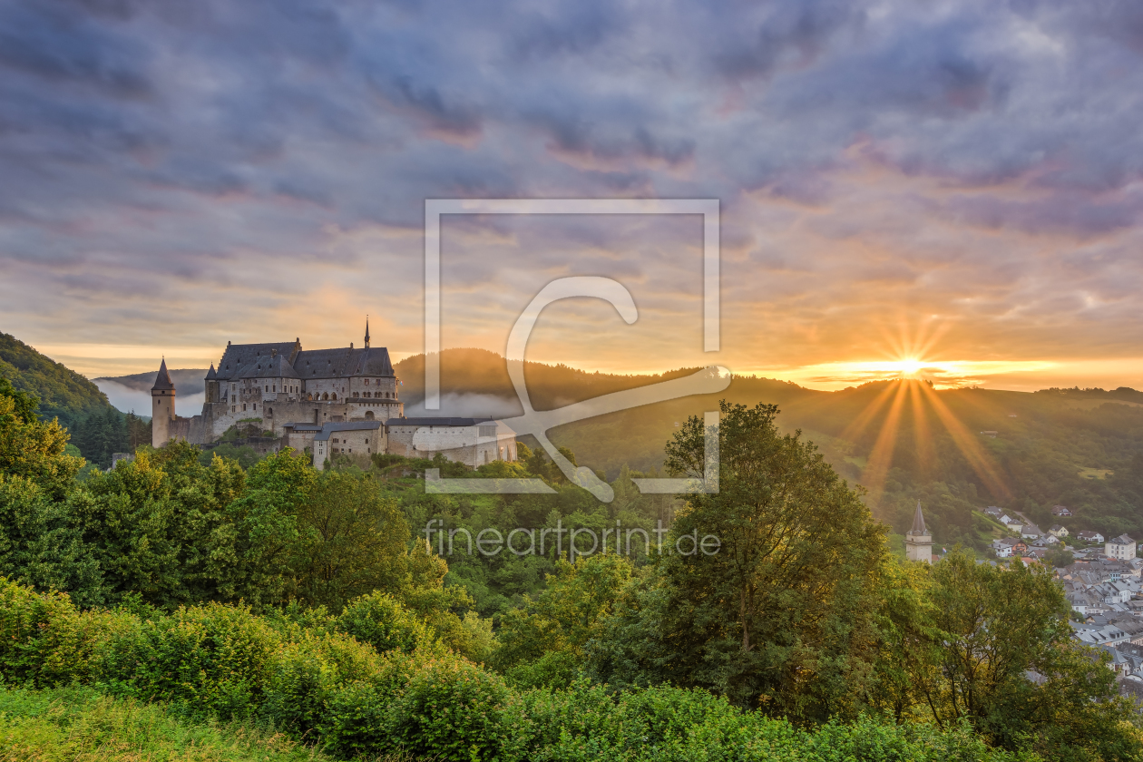 Bild-Nr.: 12393547 Burg Vianden in Luxemburg erstellt von Michael Valjak
