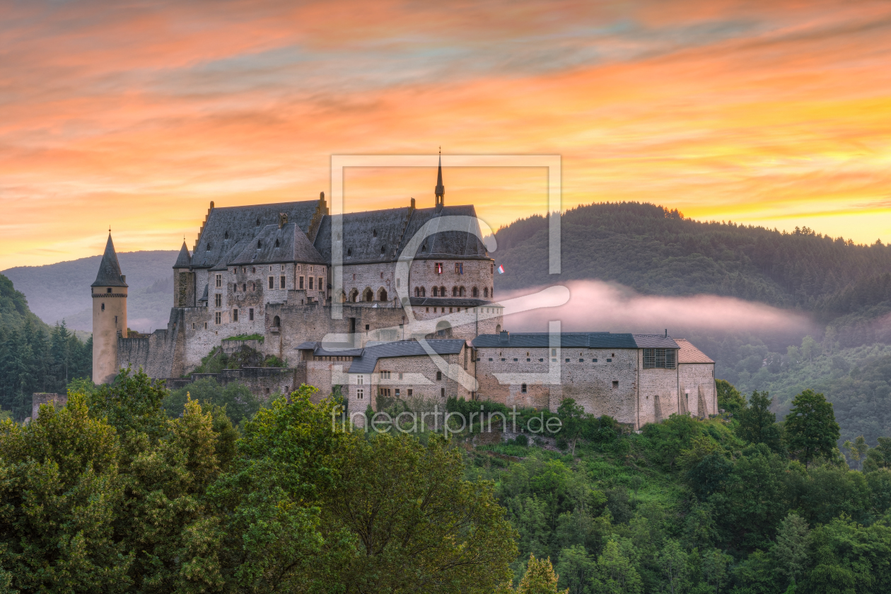 Bild-Nr.: 12403205 Burg Vianden in Luxemburg erstellt von Michael Valjak