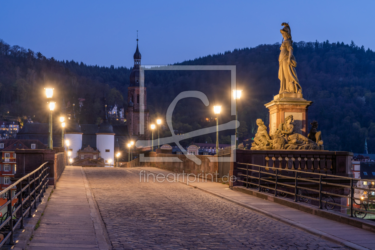 Bild-Nr.: 12404395 Heidelberg Alte Brücke bei Nacht erstellt von eyetronic