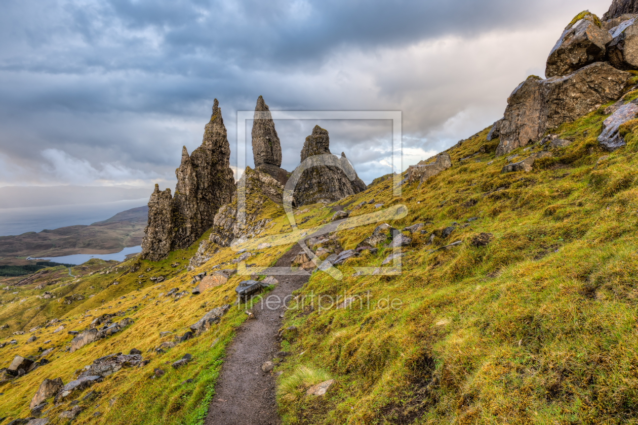 Bild-Nr.: 12404496 Weg zum Old Man of Storr auf der Isle of Skye erstellt von Michael Valjak