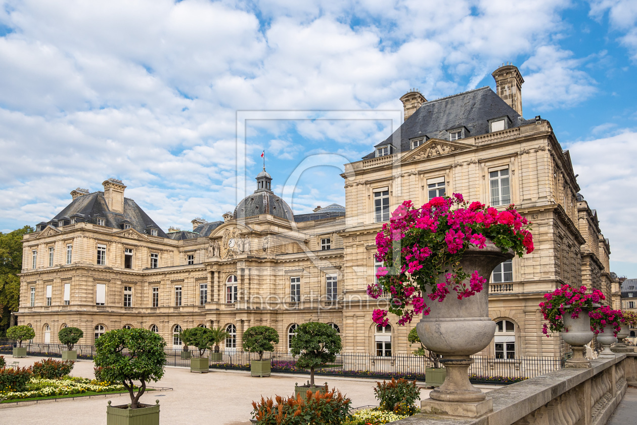 Bild-Nr.: 12404510 Luxemburggarten mit Schloss  in Paris erstellt von Rico Ködder