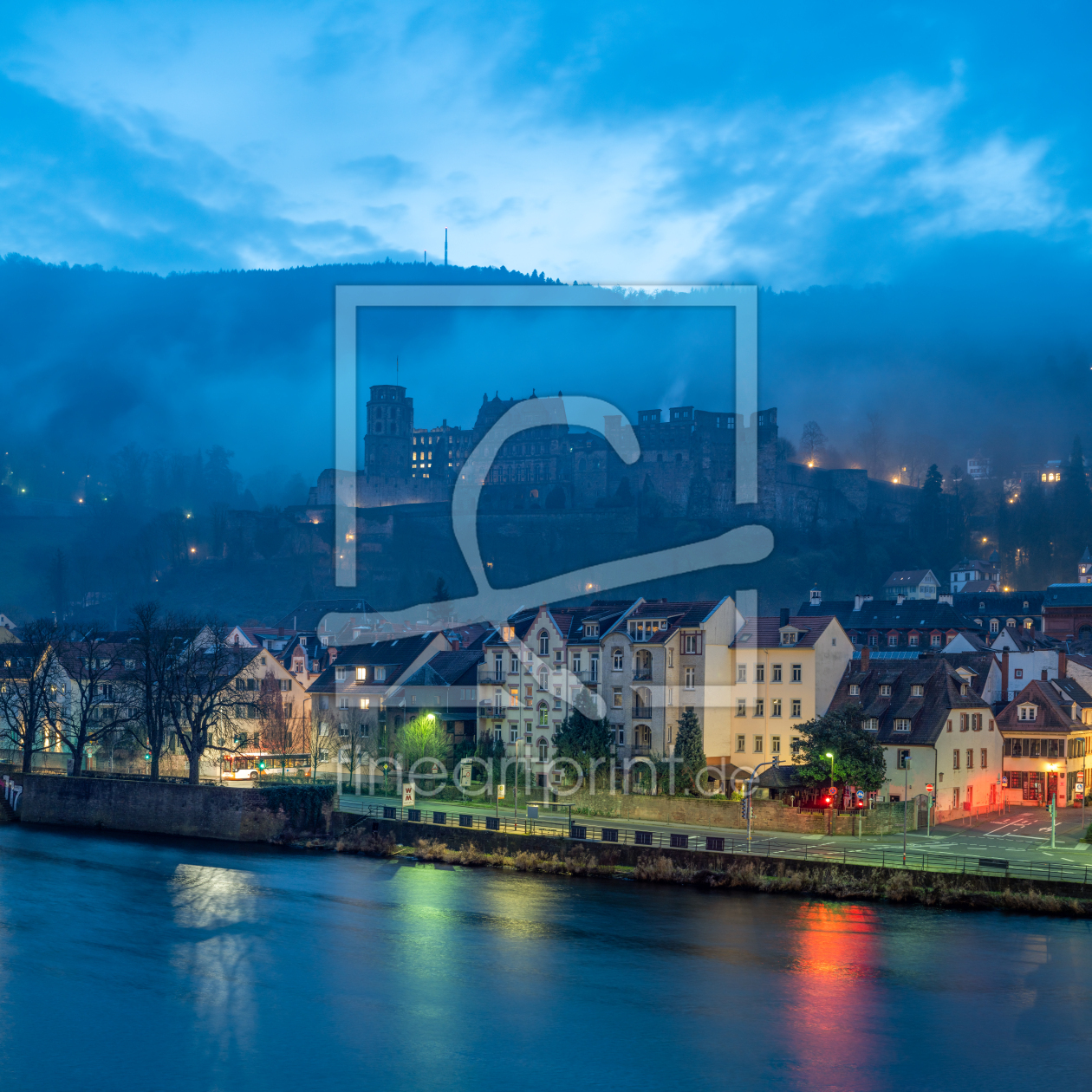 Bild-Nr.: 12405265 Heidelberger Schloss im Nebel erstellt von eyetronic